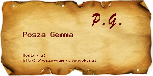 Posza Gemma névjegykártya
